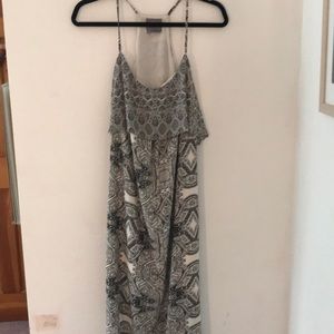 Anthropologie printed maxi dress